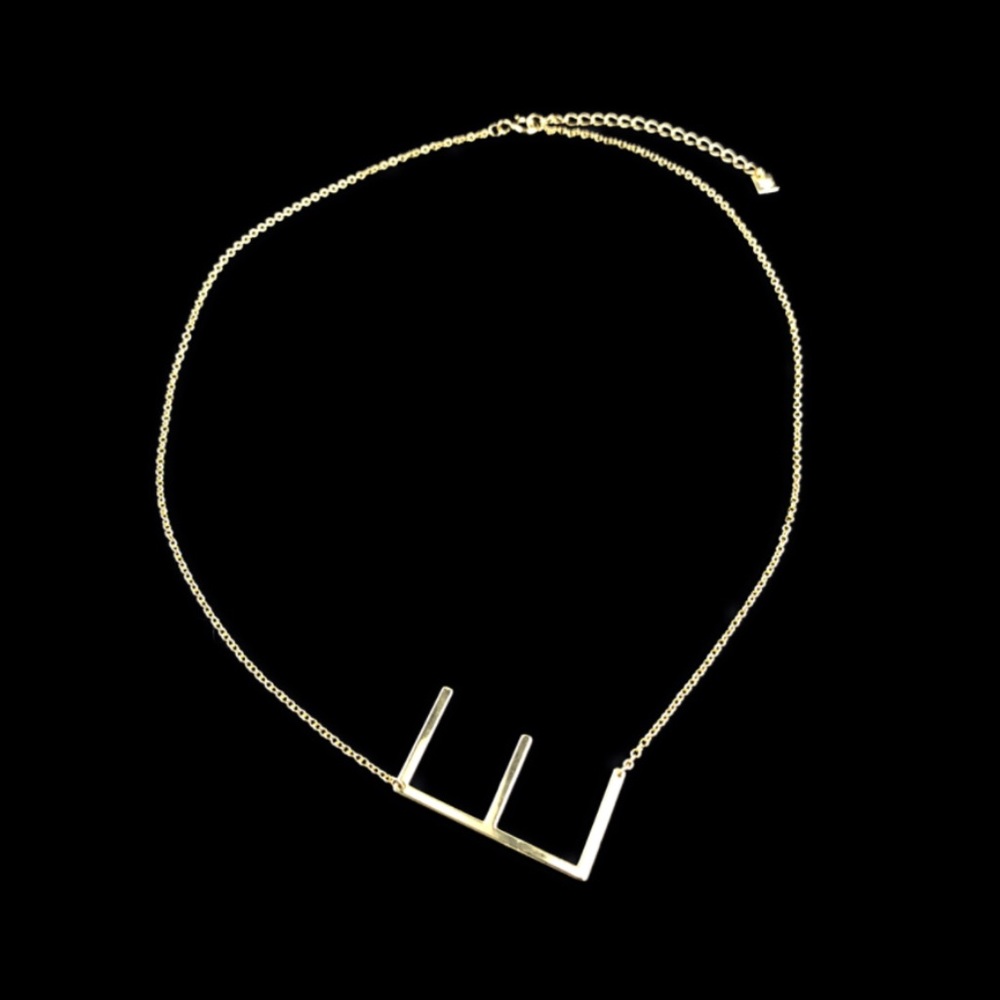 CAI Sideways Letter E Necklace - Picture 9 of 12